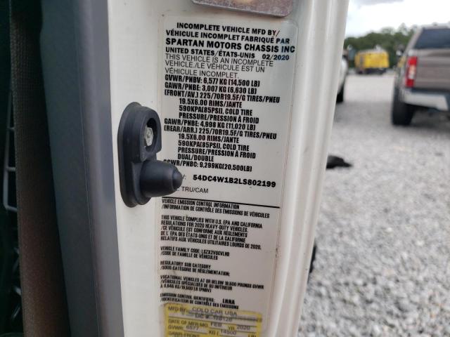 54DC4W1B2LS802199 - 2020 ISUZU NPR HD WHITE photo 13