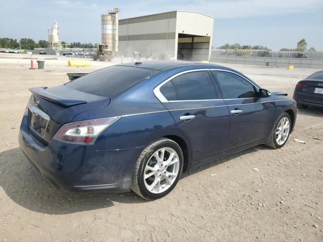 1N4AA5APXEC493949 - 2014 NISSAN MAXIMA S BLUE photo 3