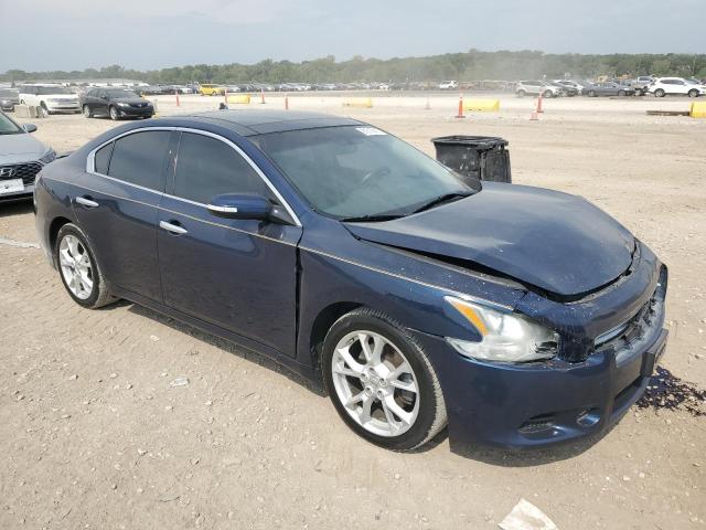 1N4AA5APXEC493949 - 2014 NISSAN MAXIMA S BLUE photo 4