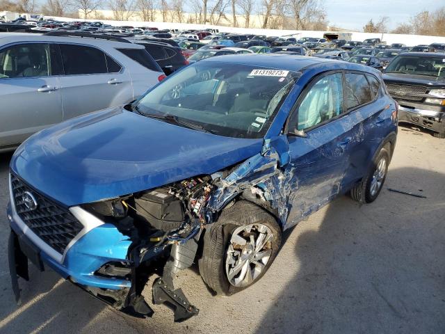 KM8J2CA49KU917611 - 2019 HYUNDAI TUCSON SE BLUE photo 1