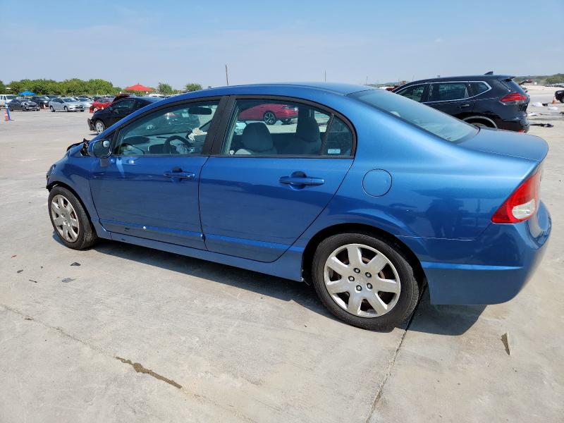 1HGFA16509L000030 - 2009 HONDA CIVIC LX BLUE photo 2
