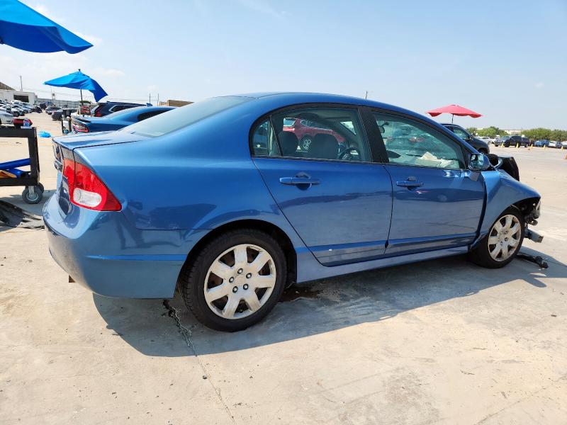 1HGFA16509L000030 - 2009 HONDA CIVIC LX BLUE photo 3