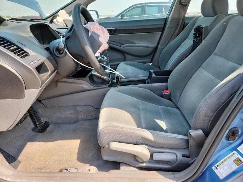 1HGFA16509L000030 - 2009 HONDA CIVIC LX BLUE photo 7