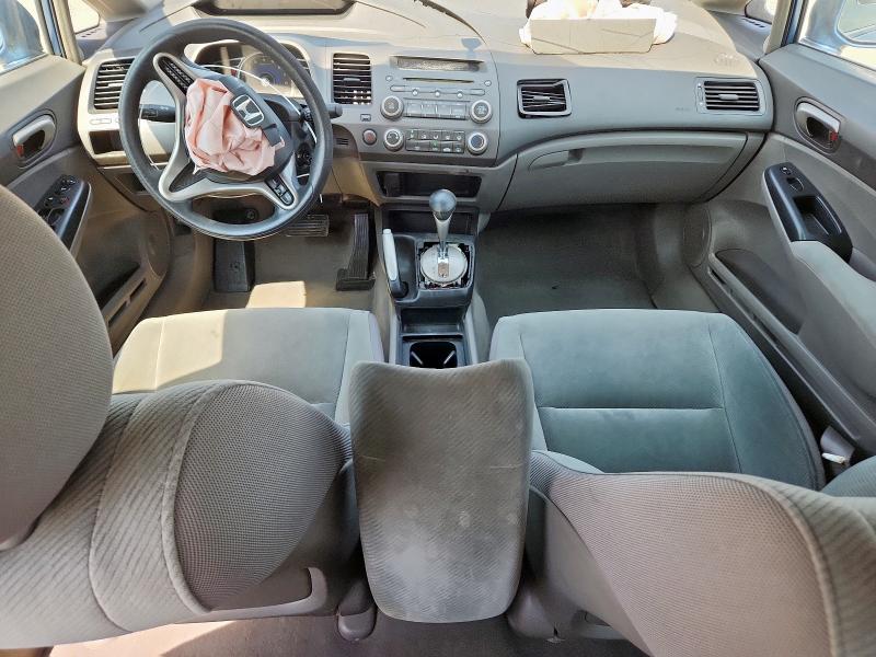 1HGFA16509L000030 - 2009 HONDA CIVIC LX BLUE photo 8