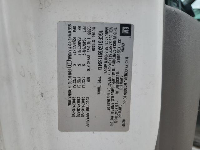 1GCFG15X691153412 - 2009 CHEVROLET EXPRESS G1 WHITE photo 13