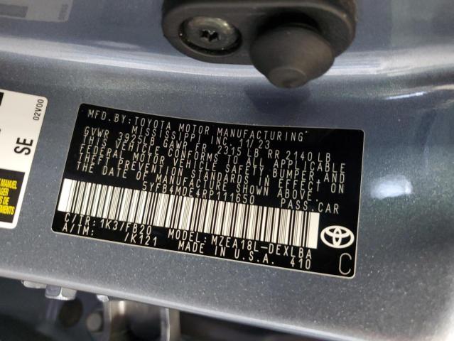 5YFB4MDE4RP111650 - 2024 TOYOTA COROLLA LE Boz foto 13