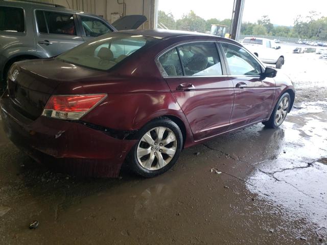1HGCP2F79AA176292 - 2010 HONDA ACCORD EX MAROON photo 3