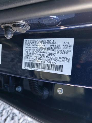 5FNYF8H55RB018184 - 2024 HONDA PASSPORT EXL BLUE photo 14