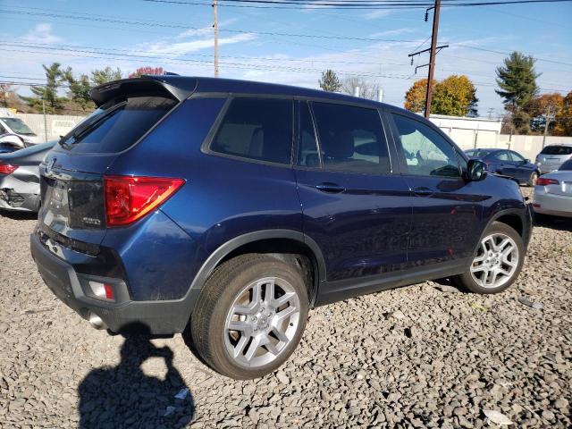 5FNYF8H55RB018184 - 2024 HONDA PASSPORT EXL BLUE photo 3