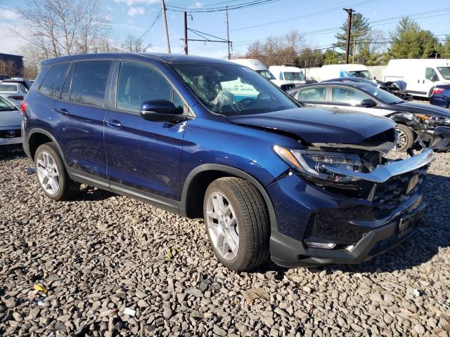 5FNYF8H55RB018184 - 2024 HONDA PASSPORT EXL BLUE photo 4