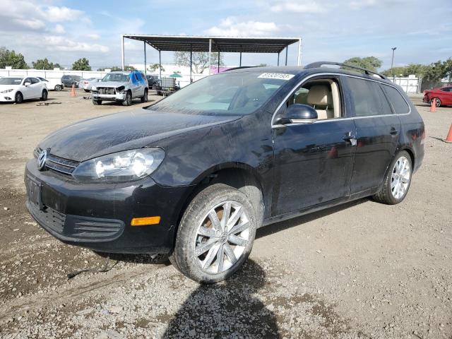 3VWPL7AJ7CM680936 - 2012 VOLKSWAGEN JETTA TDI BLACK photo 1