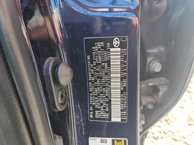 5YFEPRAE1LP059147 - 2020 TOYOTA COROLLA LE ლურჯი ფოტო 12