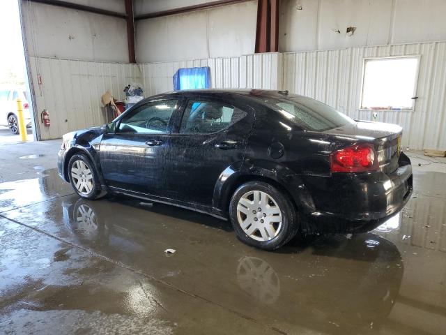 1C3CDZAB1CN265558 - 2012 DODGE AVENGER SE BLACK photo 2