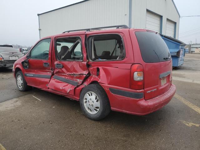 1GNDX03E4YD314279 - 2000 CHEVROLET VENTURE RED photo 2