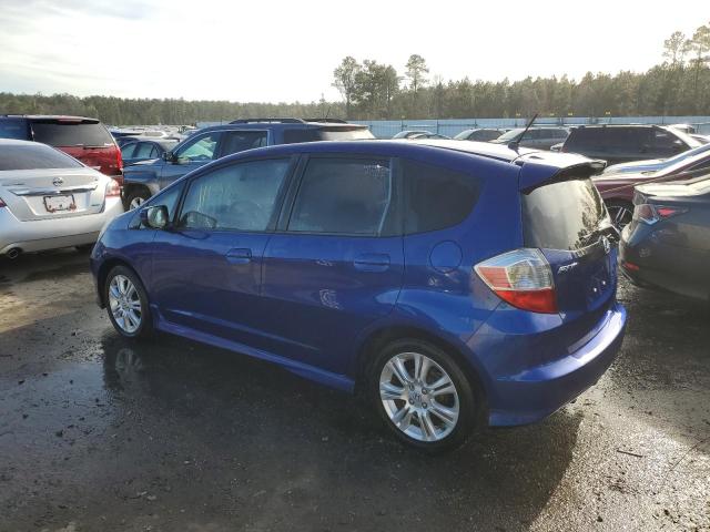 JHMGE8H42AC008203 - 2010 HONDA FIT SPORT BLUE photo 2