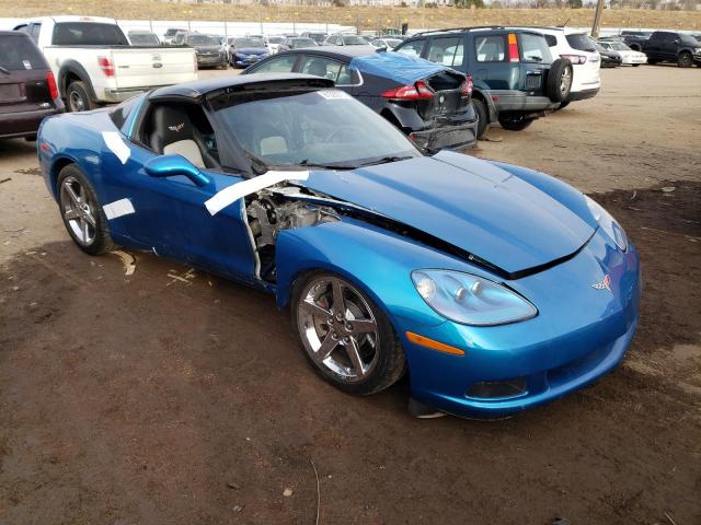 1G1YY26W185107679 - 2008 CHEVROLET CORVETTE BLUE photo 4