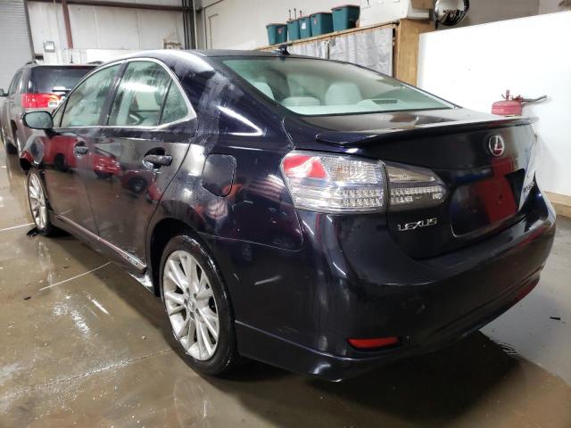 JTHBB1BA6A2004377 - 2010 LEXUS HS 250H BLUE photo 2