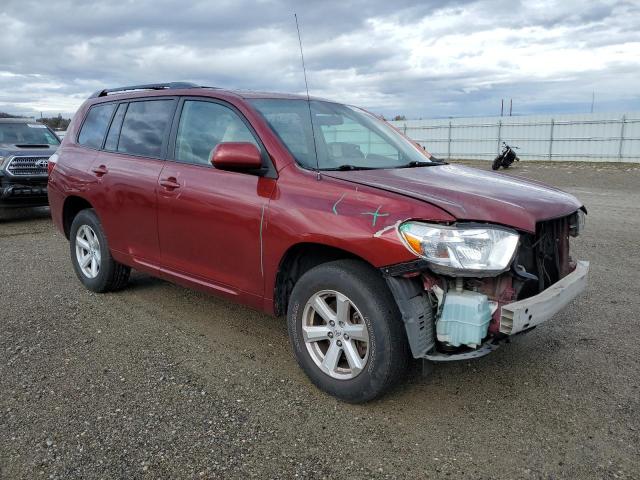 5TDZA3EH8AS003098 - 2010 TOYOTA HIGHLANDER MAROON photo 4