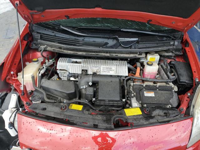 JTDKN3DU8D0350930 - 2013 TOYOTA PRIUS RED photo 11