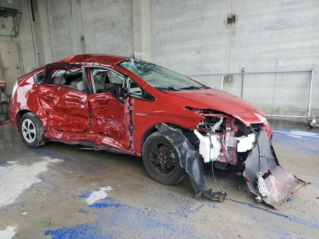 JTDKN3DU8D0350930 - 2013 TOYOTA PRIUS RED photo 4