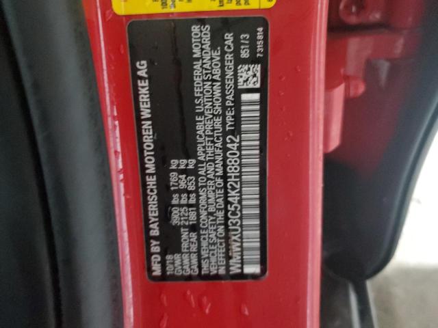 WMWXU3C54K2H88042 - 2019 MINI COOPER S Կարմիր լուսանկար 12