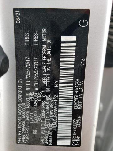 JTENU5JR6N5975192 - 2022 TOYOTA 4RUNNER SR5/SR5 PREMIUM Argent photo 14