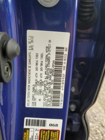 3TYCZ5AN4NT103523 - 2022 TOYOTA TACOMA DOUBLE CAB BLUE photo 12