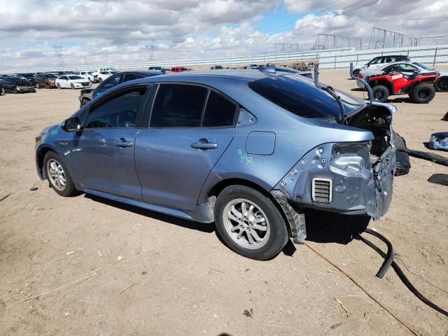 JTDEBRBEXLJ017464 - 2020 TOYOTA COROLLA LE 蓝色 照片 2