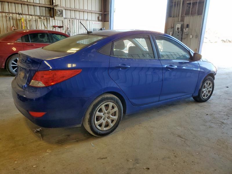 KMHCT4AE4DU409487 - 2013 HYUNDAI ACCENT GLS 蓝色 照片 3