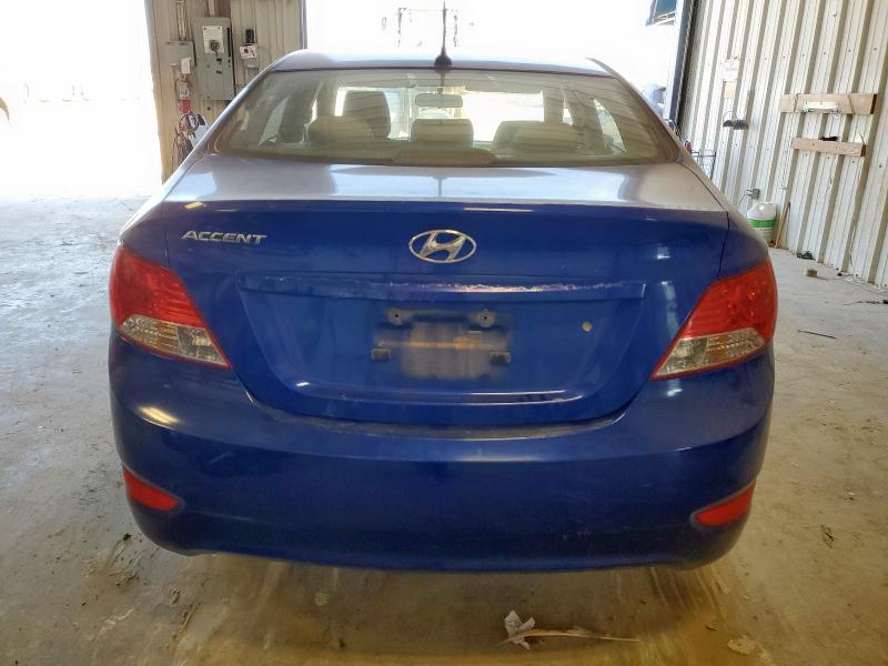 KMHCT4AE4DU409487 - 2013 HYUNDAI ACCENT GLS 蓝色 照片 6
