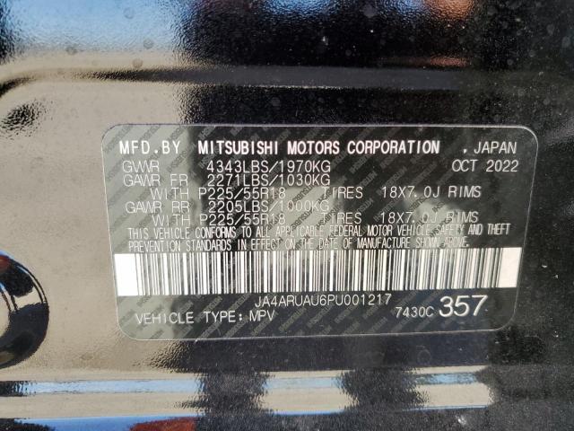 JA4ARUAU6PU001217 - 2023 MITSUBISHI OUTLANDER S/SE BLACK photo 13