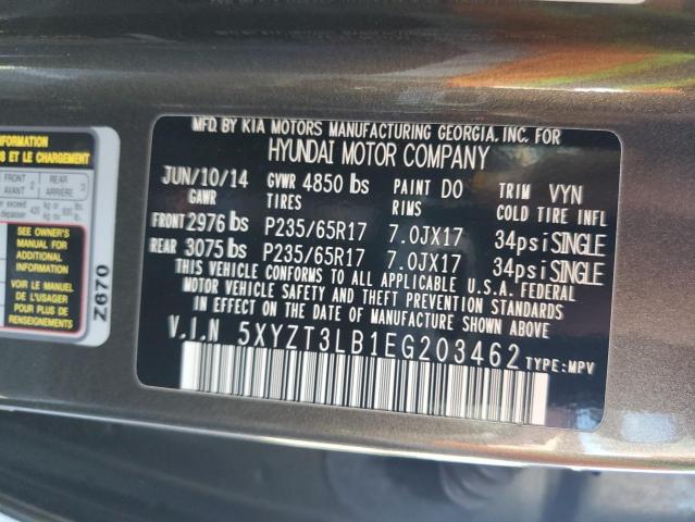 5XYZT3LB1EG203462 - 2014 HYUNDAI SANTA FE S 灰色 照片 13