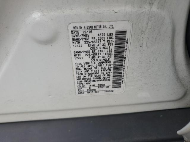 JN8AT2MV4HW013005 - 2017 NISSAN ROGUE S Ağ foto 14