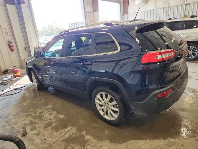 1C4PJLDB6EW160722 - 2014 JEEP CHEROKEE LIMITED BLUE photo 2