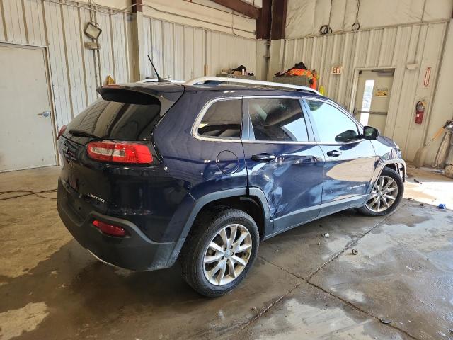 1C4PJLDB6EW160722 - 2014 JEEP CHEROKEE LIMITED BLUE photo 3