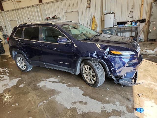 1C4PJLDB6EW160722 - 2014 JEEP CHEROKEE LIMITED BLUE photo 4