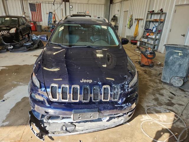 1C4PJLDB6EW160722 - 2014 JEEP CHEROKEE LIMITED BLUE photo 5
