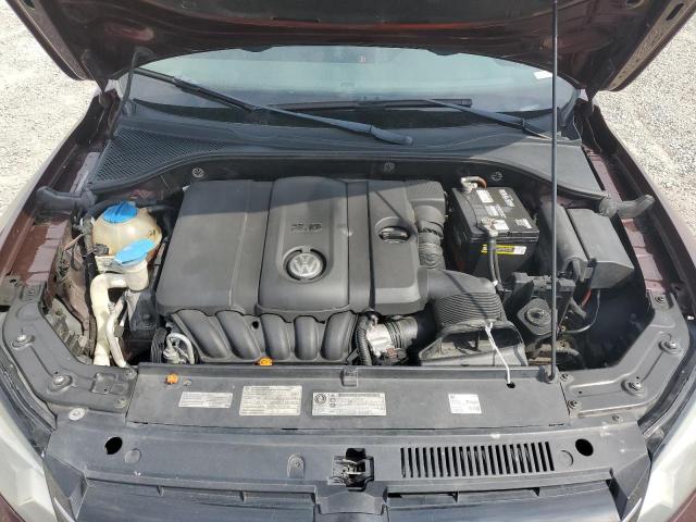 1VWBP7A39CC062275 - 2012 VOLKSWAGEN PASSAT SE ბურგუნდია ფოტო 11