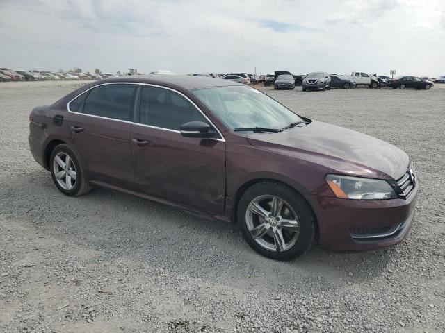 1VWBP7A39CC062275 - 2012 VOLKSWAGEN PASSAT SE ბურგუნდია ფოტო 4
