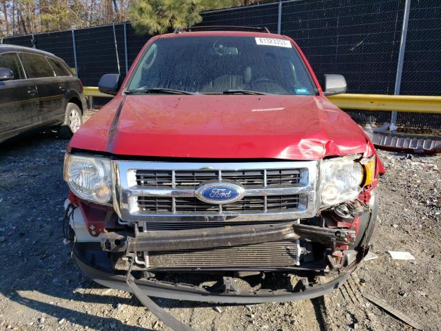 1FMCU9DG8BKC35519 - 2011 FORD ESCAPE XLT RED photo 5