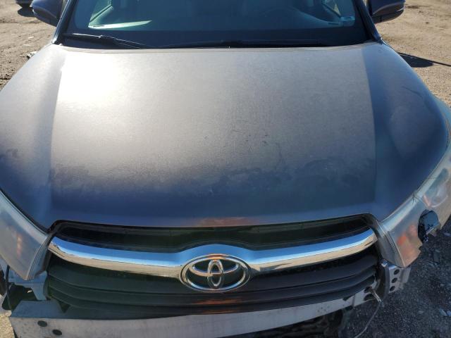 5TDJKRFHXFS096466 - 2015 TOYOTA HIGHLANDER XLE Boz foto 12