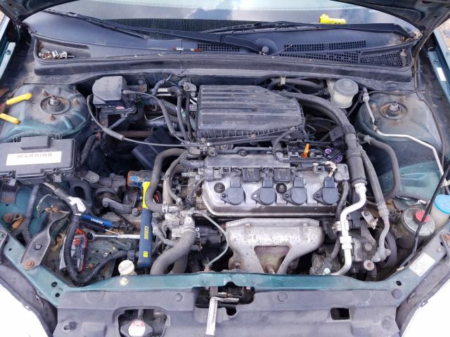 1HGES16542L081760 - 2002 HONDA CIVIC LX 绿色 照片 14
