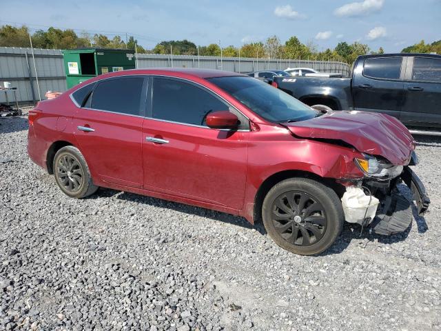 3N1AB7APXKY233446 - 2019 NISSAN SENTRA S RED photo 4