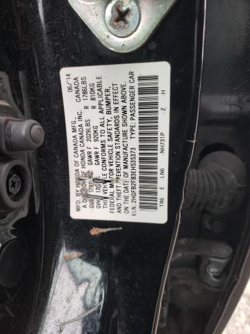 2HGFB2F83EH535373 - 2014 HONDA CIVIC EX BLACK photo 12