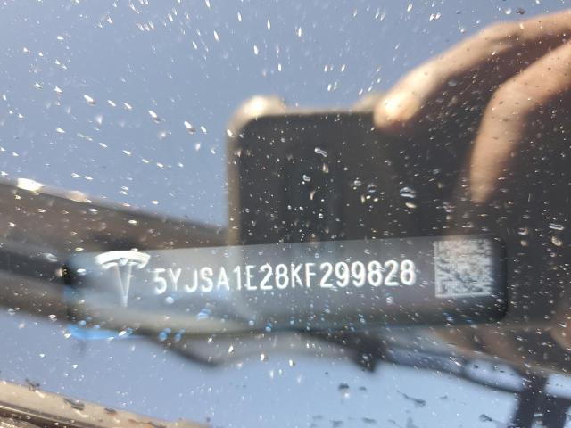5YJSA1E28KF299828 - 2019 TESLA MODEL S Qara foto 12