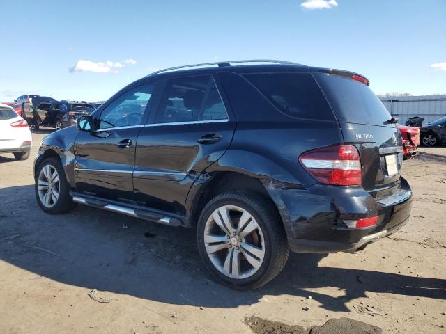 4JGBB8GB7AA537562 - 2010 MERCEDES-BENZ ML 350 4MATIC BLACK photo 2