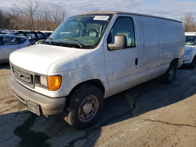 1FTRE14W76DB02345 - 2006 FORD ECONOLINE E150 VAN WHITE photo 1