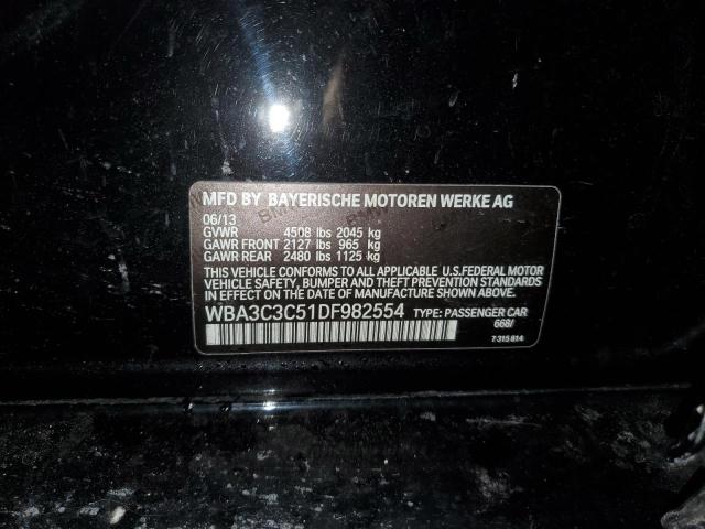 WBA3C3C51DF982554 - 2013 BMW 320 I XDRIVE BLACK photo 12