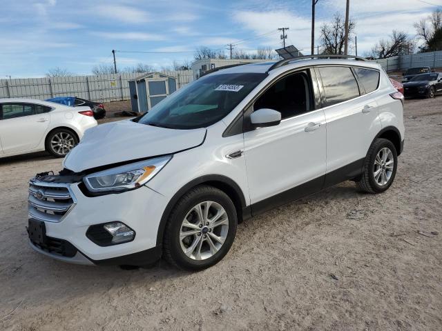 1FMCU0HD7JUB68619 - 2018 FORD ESCAPE SEL WHITE photo 1