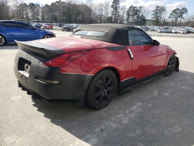 JN1AZ36A24M253382 - 2004 NISSAN 350Z ROADSTER RED photo 3